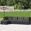 5 Piece Patio Lounge Set with Cushions Black Poly Rattanqueen Bed Frame with headboard Queen Size Bed Frame King Size Bed Frame King Platform Bed Frame Metal Bed Frame Queen Size