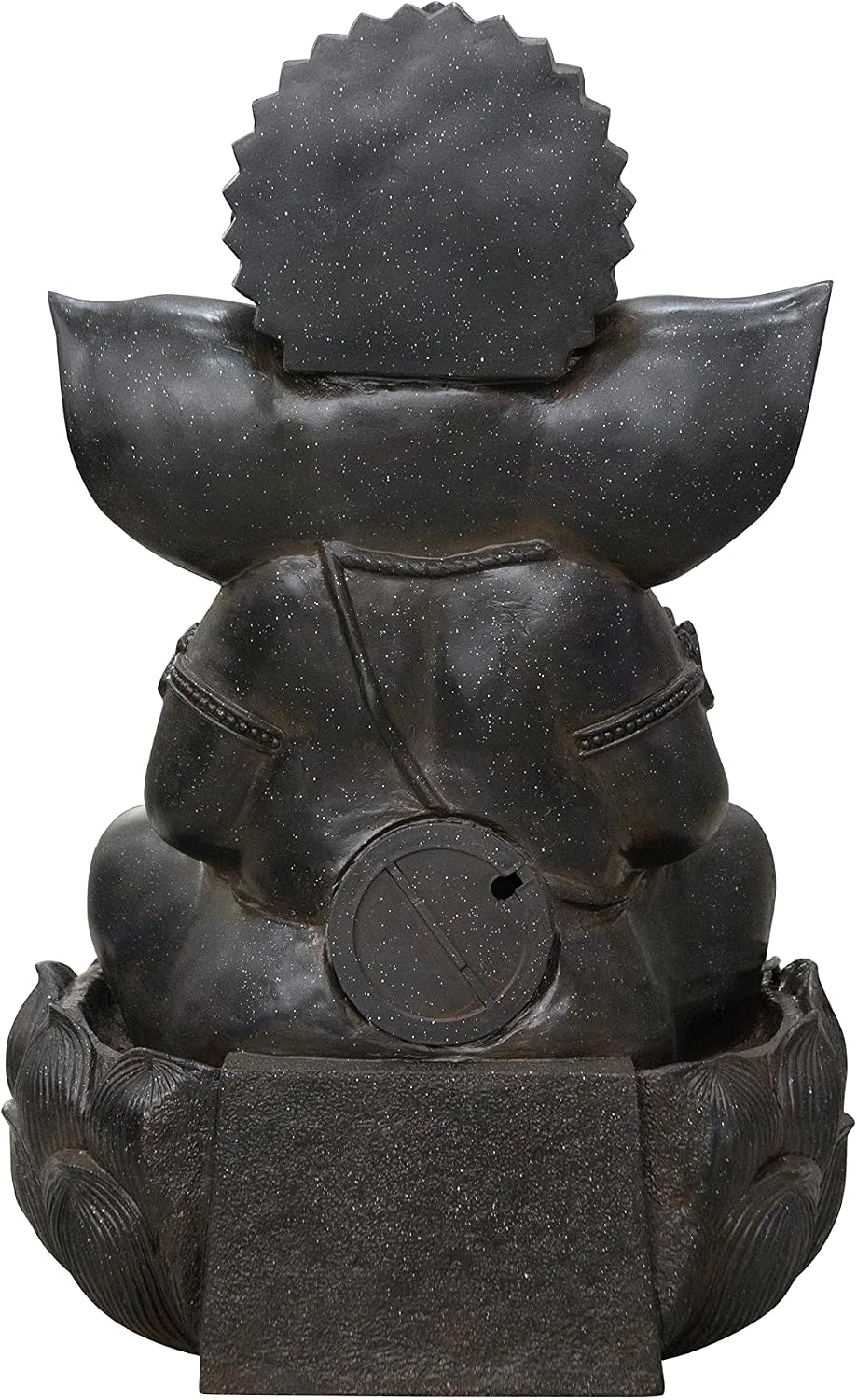 Hi-Line Gift-35 H Ganesha Fountain Outdoor Garden Sculpture W/LEDs Adjustable Water