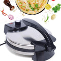 10in Electric Tortilla Maker, Knob Temperature Control Non Stick Roti Maker with Stainless Steel Cover(220v)