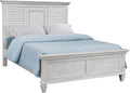 Coaster Home Furnishings Franco Farmhouse 5-Piece Bedroom Set Queen Size Panel Bed Frame 57-inch Headboard Distressed White 205331Q-S5