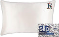 slip The Original Pure Silk Pillow Case - 100% Pure 22 Momme Mulberry Silk - Queen Size Standard Pillow Case - Anti-Aging, Anti-BedHead, Anti-Sleep Crease, Initial Collection: Letter R (20' x 30')