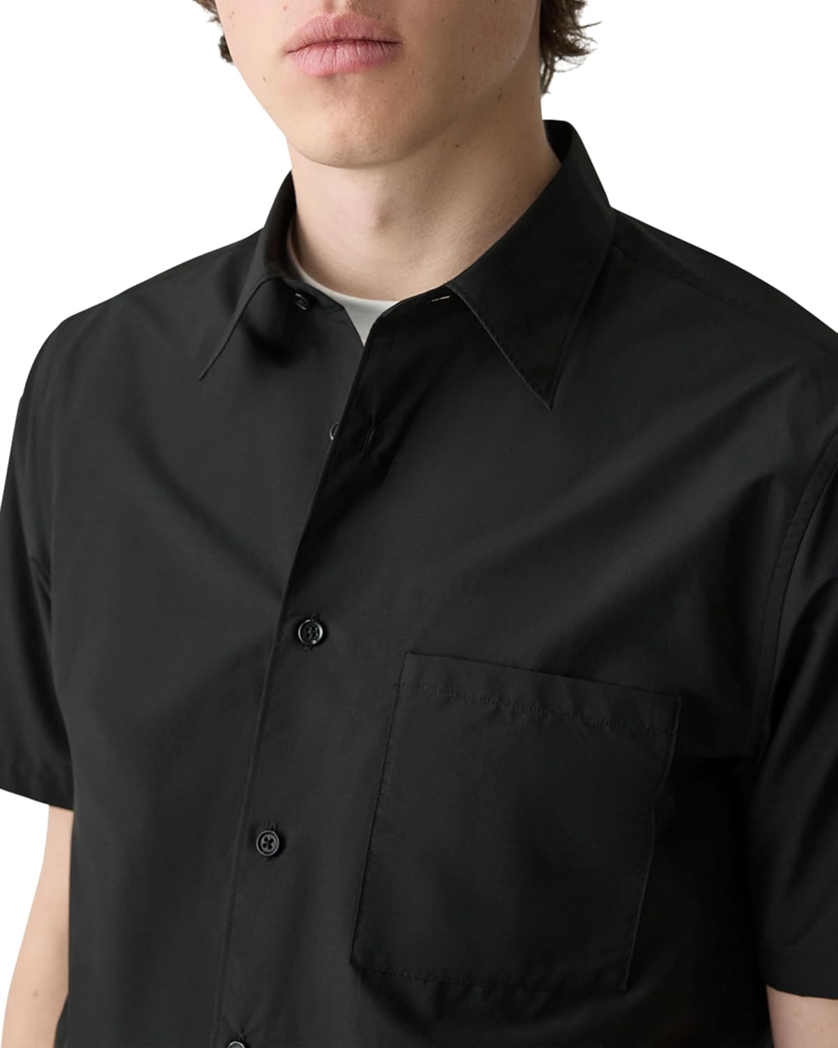 Theory Men's Noll Short Sleeve in Soft Lawn