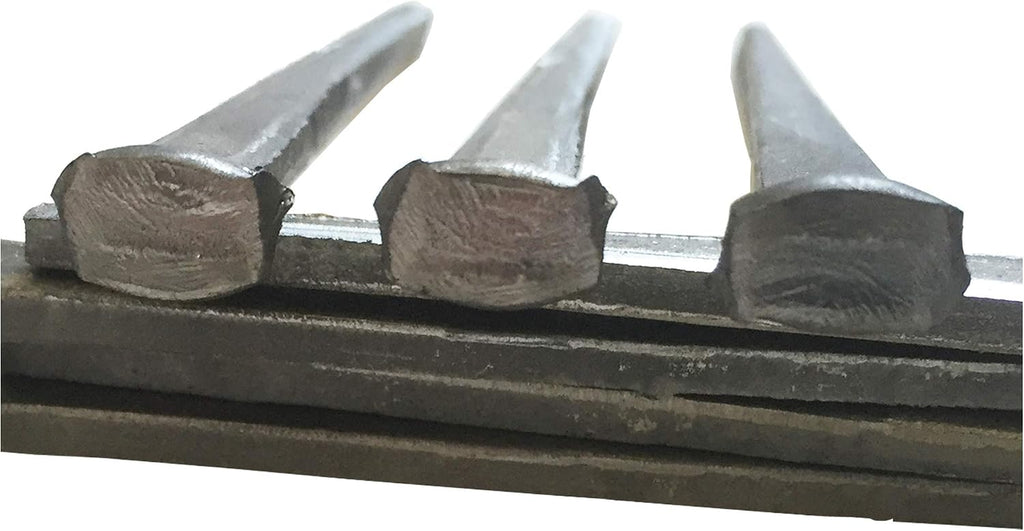 2.5'- CUT COMMON NAILS - Metallic Color - Antique rustic restoration accent nails for hanging, furniture, cabins, shutters & flooring – Decorative clavos nails – Distinct SQUARE HEAD Nail – 2.5 in