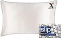 slip The Original Queen Pure Silk Pillow Case - 100% Pure 22 Momme Mulberry Silk - Queen Standard Size - Anti-Aging, Anti-BedHead, Anti-Sleep Crease, Initial Collection: Letter X (20' x 30')