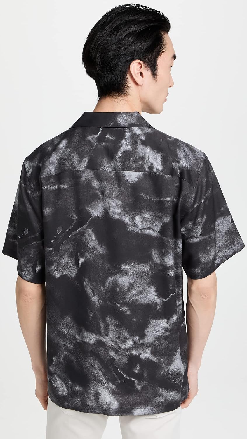 Theory Men's Men's Noll Ss Cc Nt Cloud Print