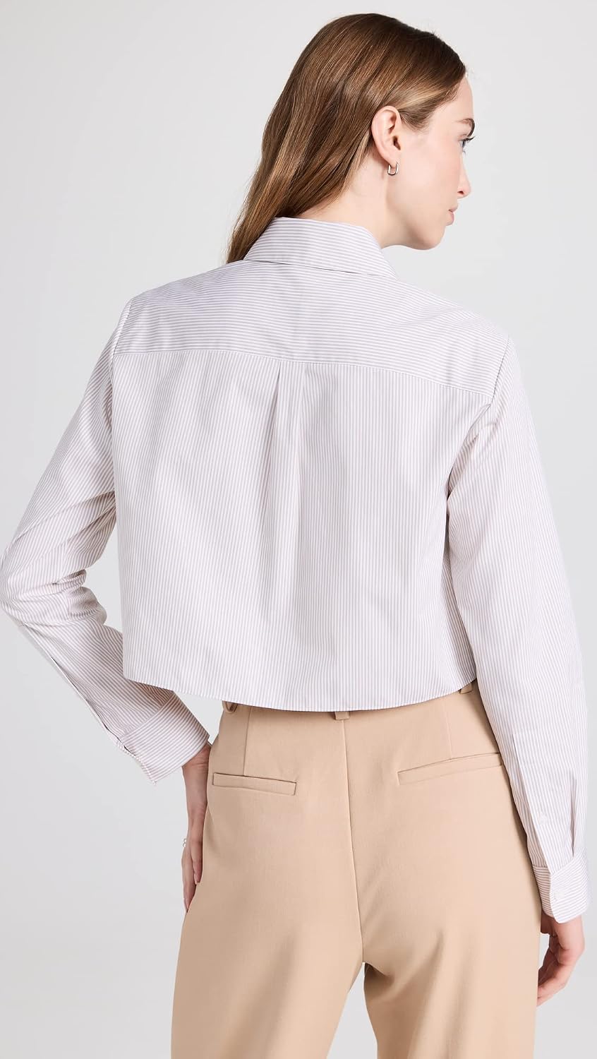 Theory Women's Crop Classic Shirt