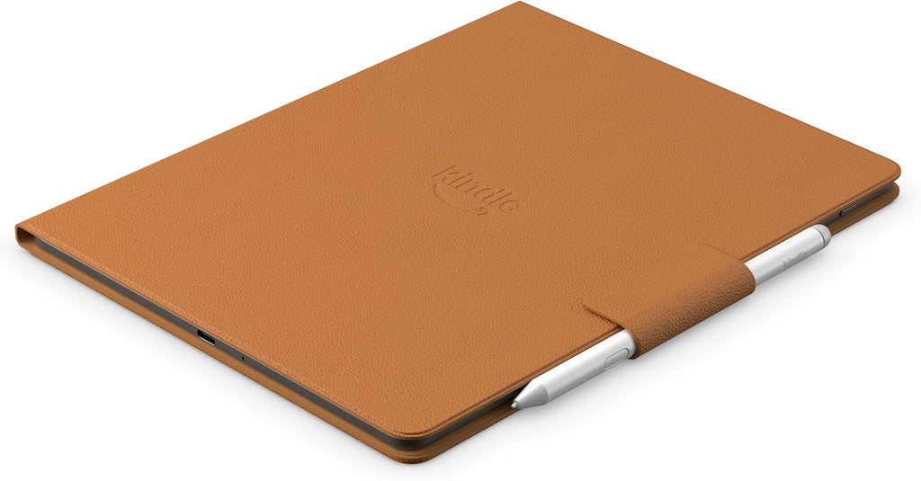 Introducing Amazon Kindle Scribe Executive Folio Cover with Magnetic Attach, Sleek Protective Case - Premium Leather