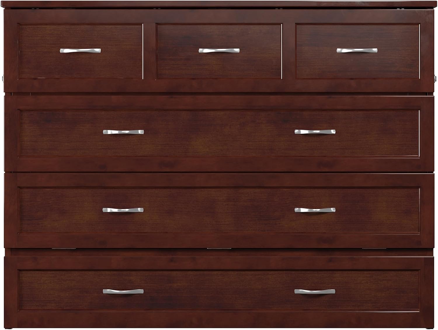 AFI Deerfield Murphy Bed Chest Full, Walnut