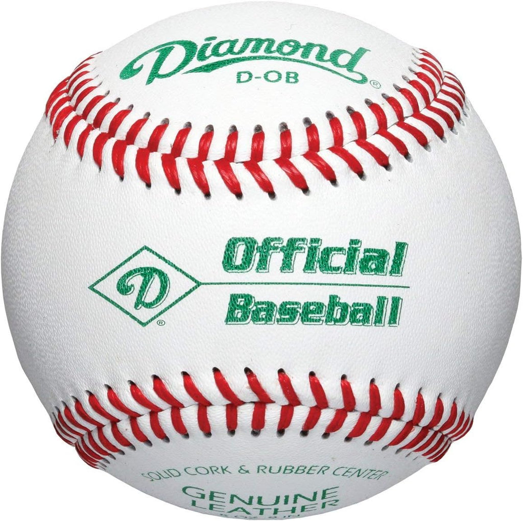 Diamond Sports D-OB DOB Baseballs in 6-Gallon Ball Black Cushion Lid Bucket 30 Balls with Rods Insulated Can Sleeve