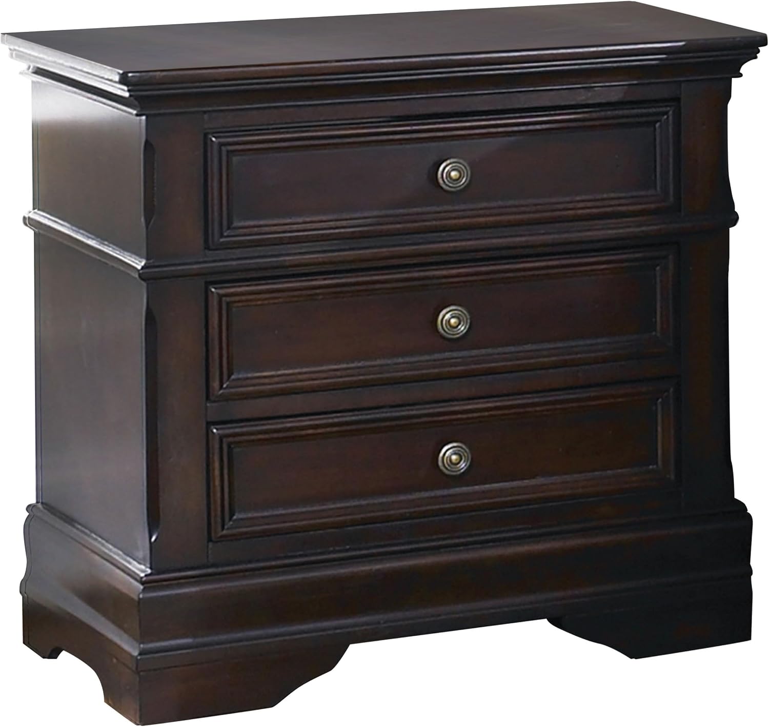 Coaster Home Furnishings Cambridge 5-piece Bedroom Set Queen Size Bed Frame Black Faux Leather Upholstered Headboard Cappuccino Brown 203191Q-S5