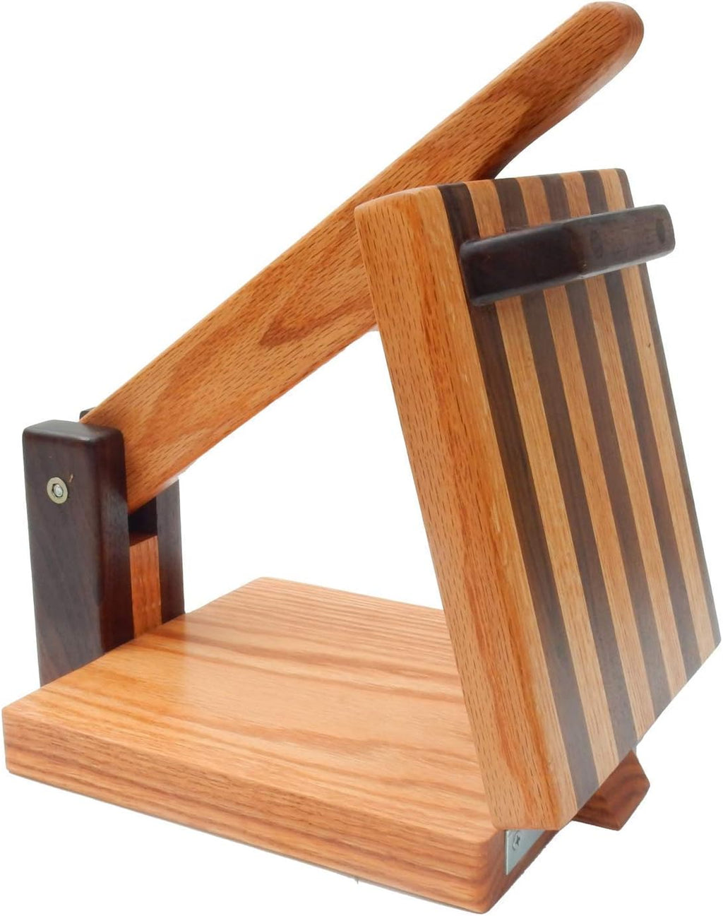 10 Inch Oak & Walnut Tortilla Press – Handmade Hardwood Tortilla Maker by Central Coast Woodworks