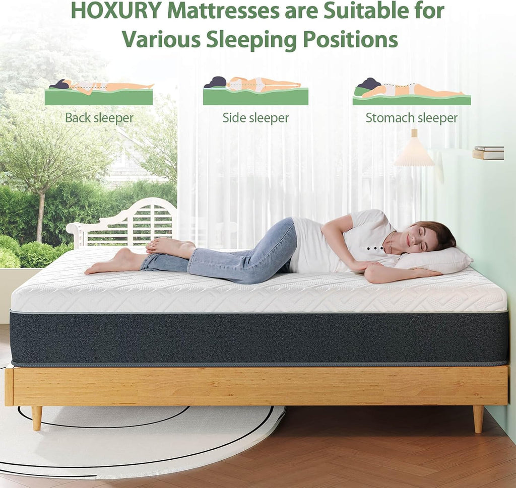 Twin Mattress, 6 Inch Green Tea Memory Foam Mattress in a Box, Medium Firm Twin Size Mattress for Pressure Relief, CertiPUR-US Certified