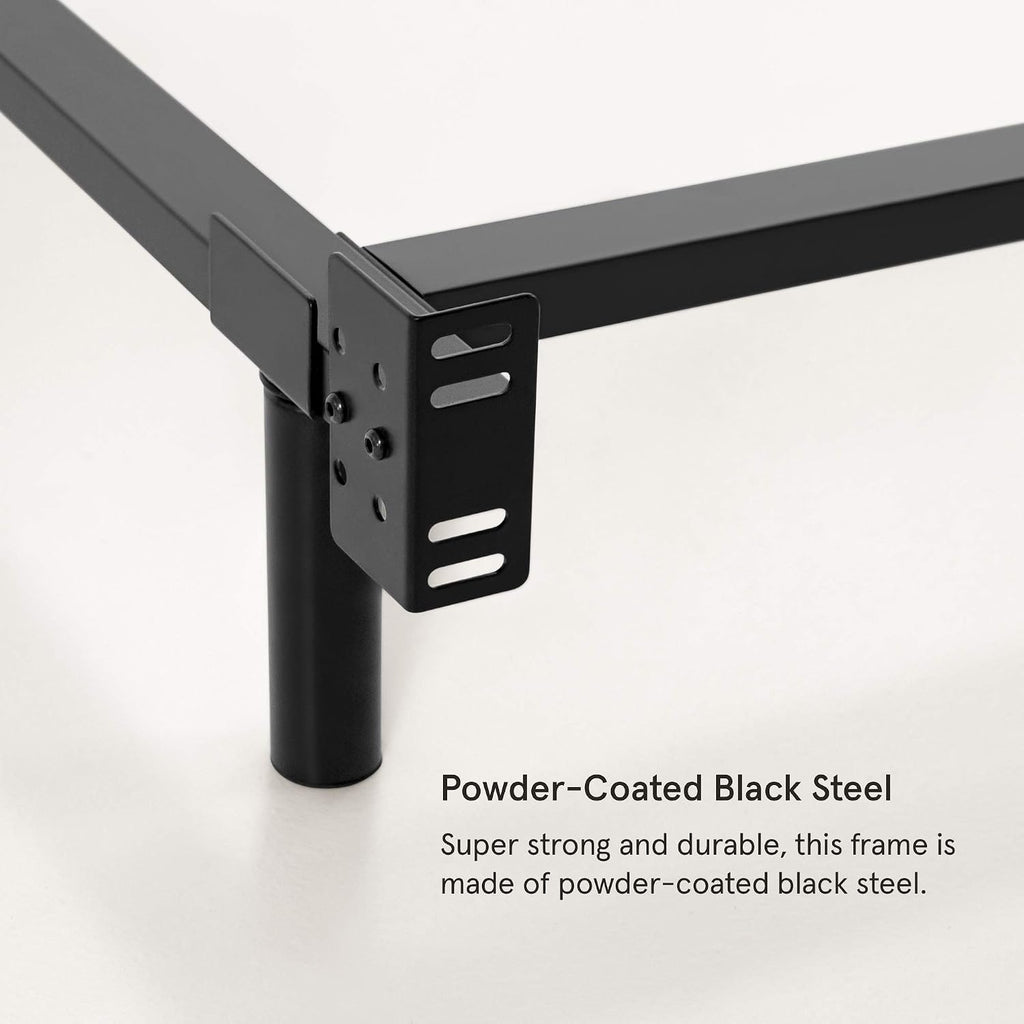 Tuft & Needle Metal Base Bed Frame for Twin XL Mattresses; Simple Tool-Less Assembly Durable Powder-Coated Black Steel; 5-Year Limited Warranty; GREENGUARD Gold Certified
