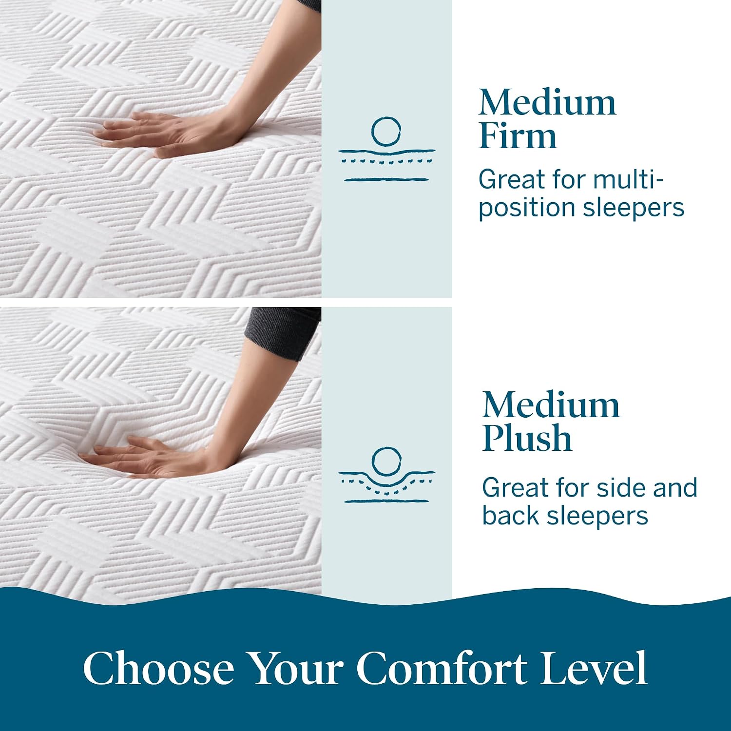 Lucid 8 Inch Memory Foam Mattress - Medium Firm Feel - Infused with Refreshing Bamboo Charcoal and Cooling Gel - Bed in a Box - Temperature Regulating - Pressure Relief - Breathable - King Size