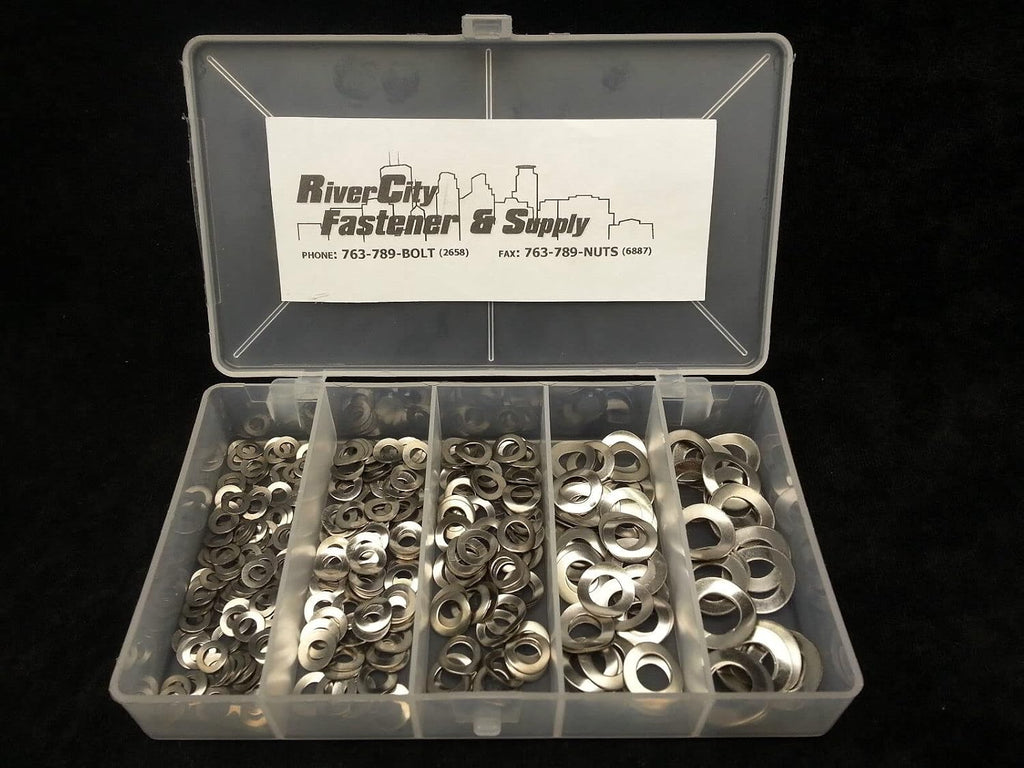#8, #10, 1/4, 5/16, 3/8 Wave Washer Assortment 18-8 Stainless Steel 137A Model-FRF-862