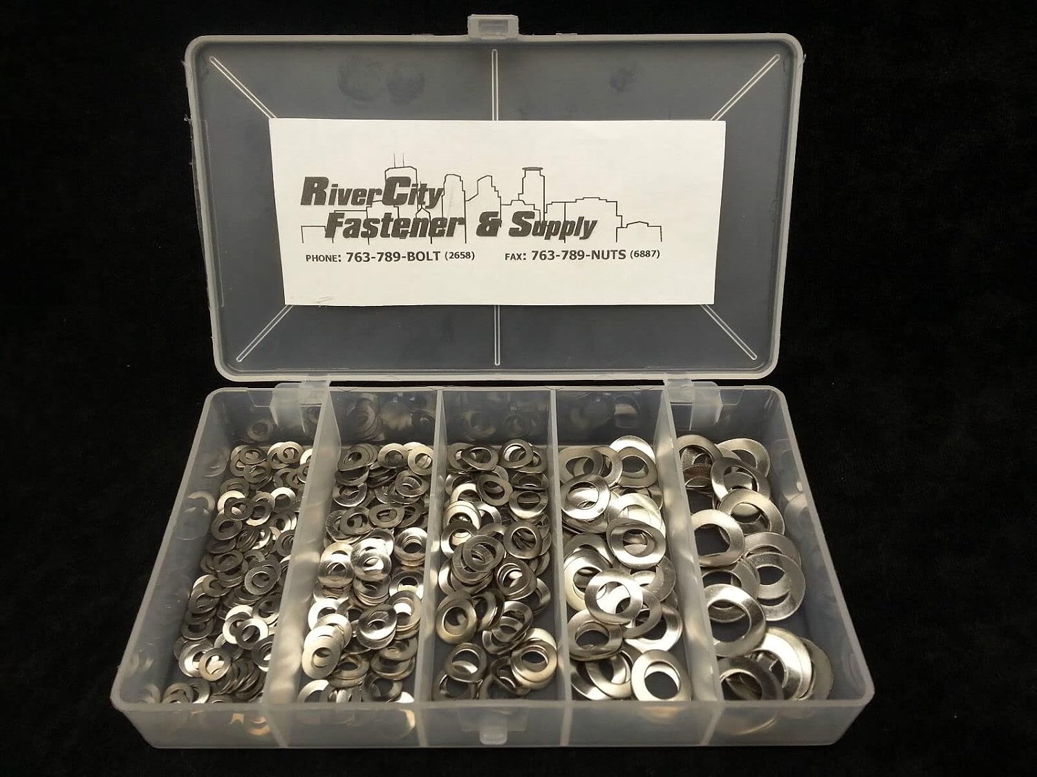 #8, #10, 1/4, 5/16, 3/8 Wave Washer Assortment 18-8 Stainless Steel 137A Model-FRF-862