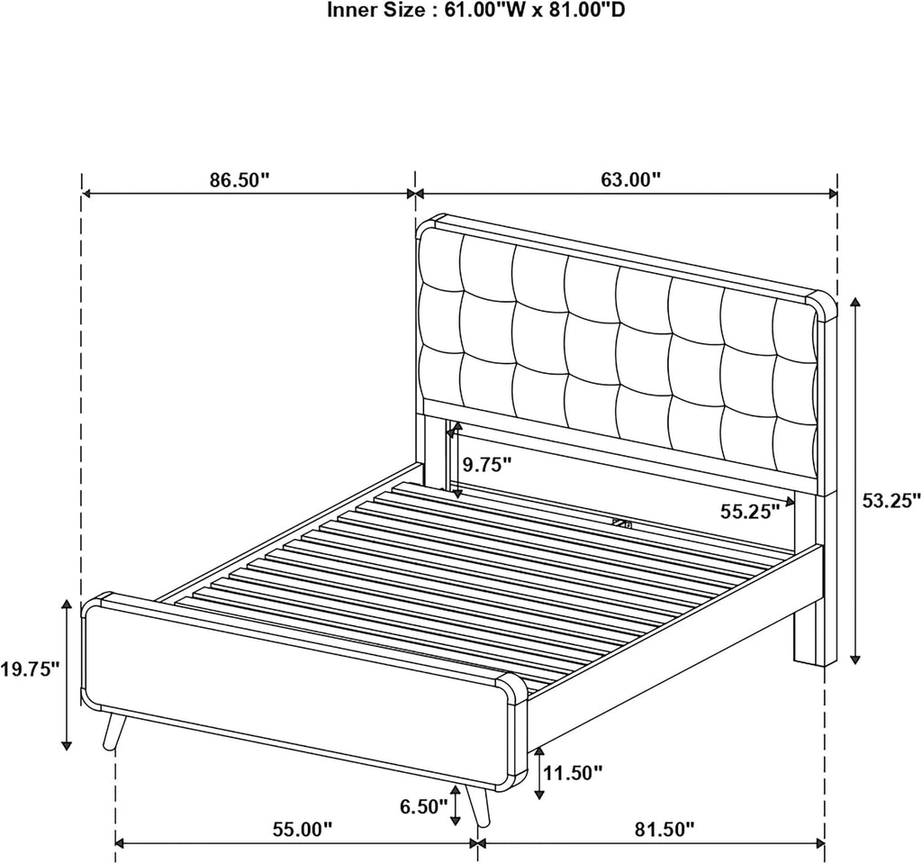 Coaster Home Furnishings Robyn 5-Piece Queen Bedroom Set Light Ash