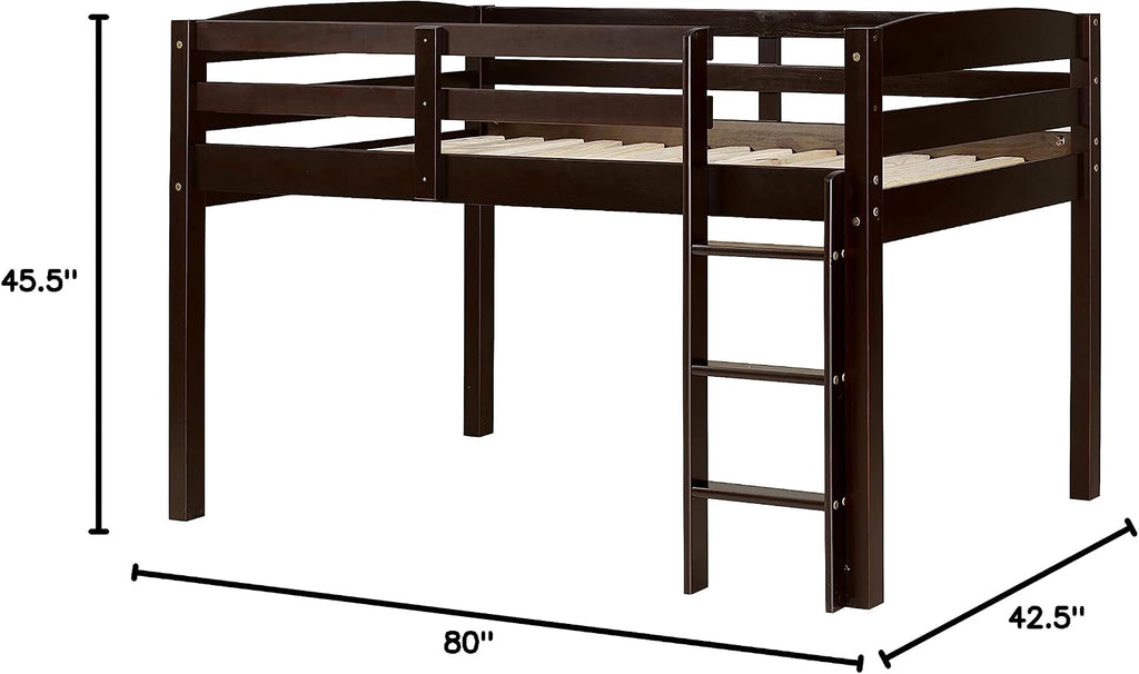 Concord Junior Loft Bed, Twin, Cappuccino