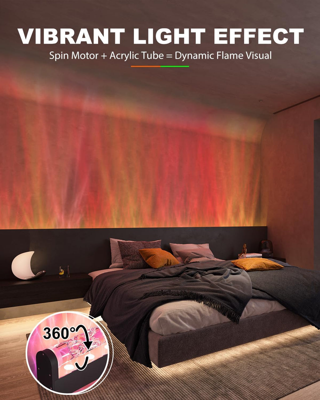 TACAHE RGBW Dynamic Wave Wall Light - Flowing Water, Aurora Visual - Color Changing Wall Washer Lamp with Remote & APP - Ambient Light for Living Room, Gaming Set - 39.3' - 12W - 1 Pack