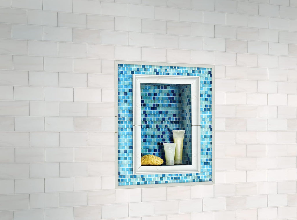 MSI Whisper White 5/8 in. x 6 in. Quarter Round Molding Glazed Porcelain Wall Tile for Bathroom, Kitchen Backsplash, Accent Wall Tile, and Shower Wall Tile