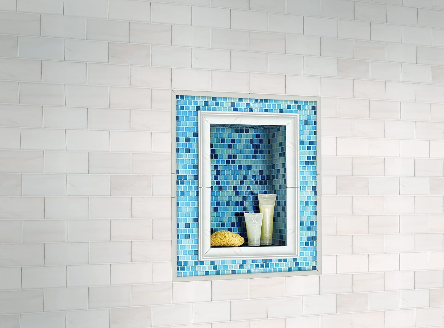 MSI Whisper White 5/8 in. x 6 in. Quarter Round Molding Glazed Porcelain Wall Tile for Bathroom, Kitchen Backsplash, Accent Wall Tile, and Shower Wall Tile