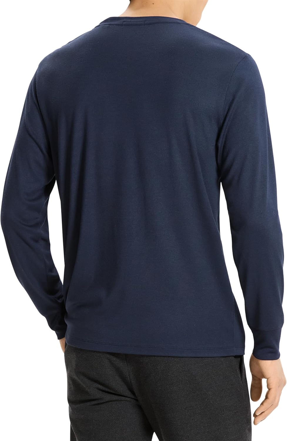 Theory Men's Essential Tee in Anemone Milano, Baltic, L