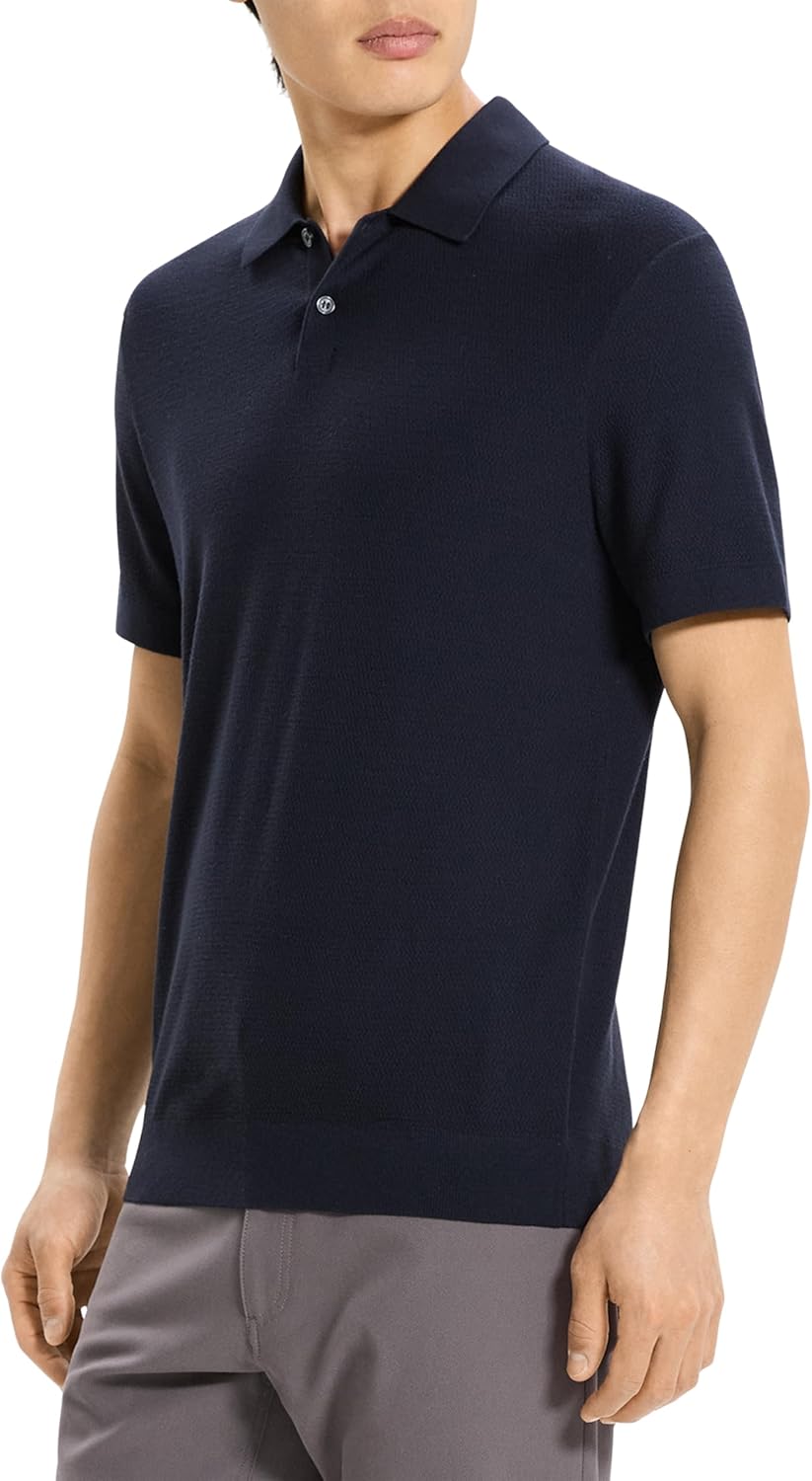 Theory Men's Soris Polo in Light Bilen
