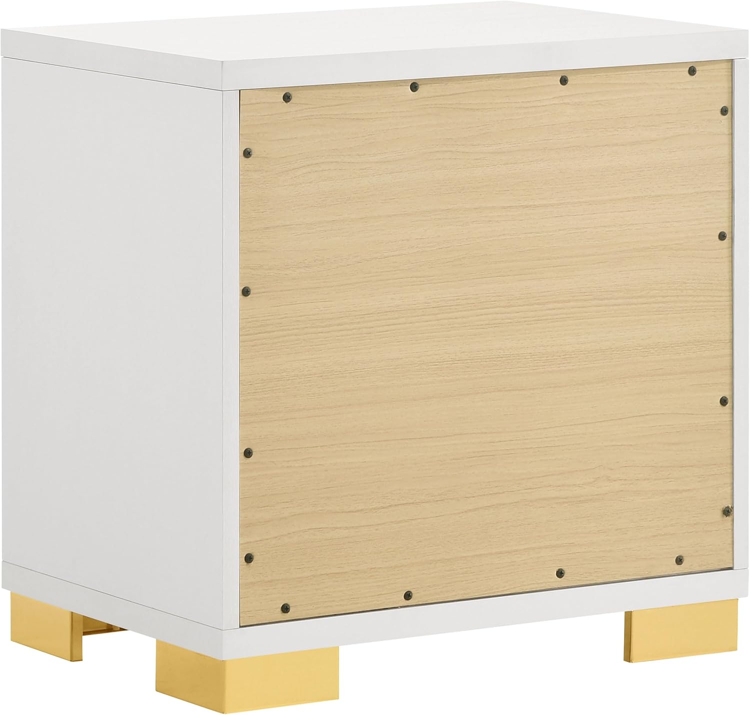 Coaster Home Furnishings Marceline Contemporary 5-Piece Bedroom Set Queen Size LED Panel Bed Frame 51-inch Headboard White 222931Q-S5