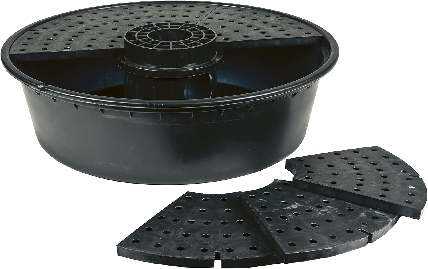 Little Giant DFB36 36-Inch Disappearing Water Fountain Basin, Supports Up to 2,000 lbs., Black, 566517
