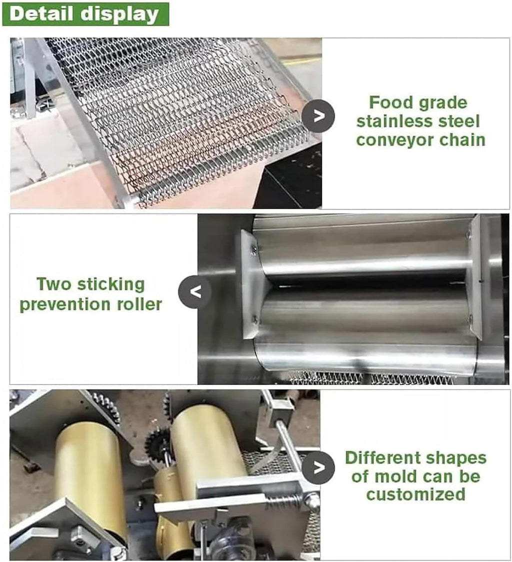 KEhtu Automatic Burrito Machine, Commercial Tortilla Making Machine, 1800 Pcs/h, Uniform Size, Save Time and Effort, Suitable for Tortilla Machine in Factories, Hotels, Restaurants