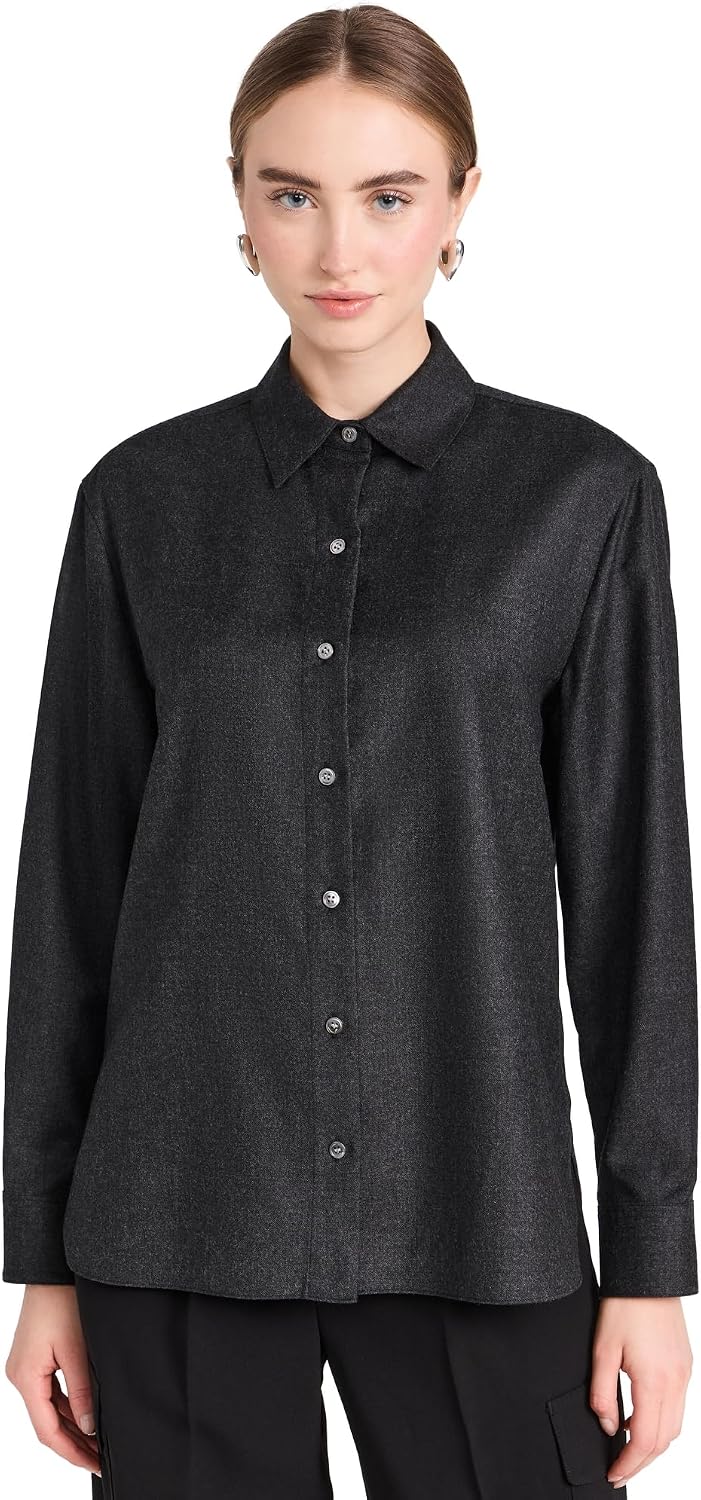 Theory Women's Flannel Classic Menswear Shirt