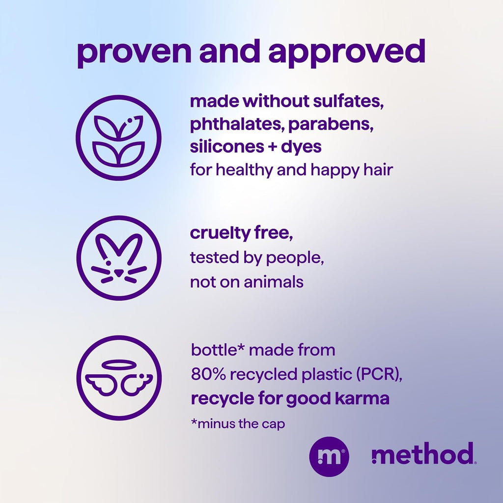 Method Moisturizing Shampoo, Simply Nourish - Hydrates and Revives Dry Hair, Safe for Color-Treated Hair – Sulfate Free and Cruelty Free - 14 oz (Pack of 12)