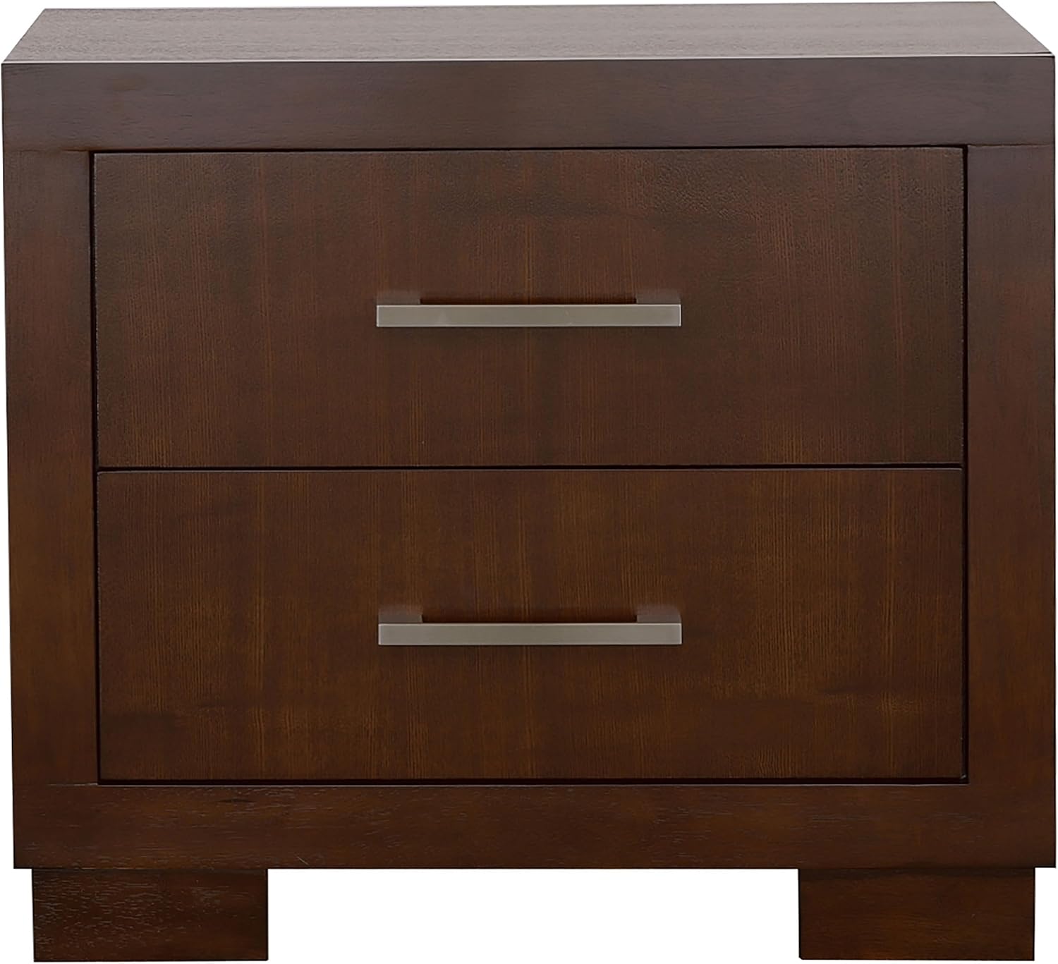 Coaster Home Furnishings Jessica Contemporary 5-Piece Bedroom Set California King Size LED Storage Bookcase Bed Frame 47-inch Headboard Cappuccino 200719KW-S5