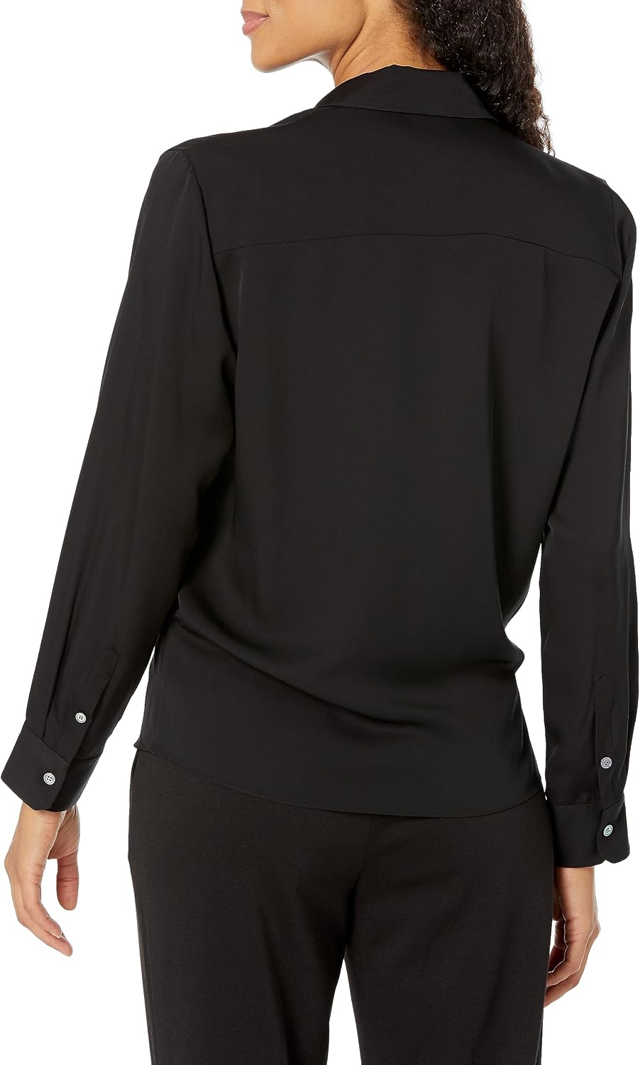 Theory Women's Ls Wrap Blouse
