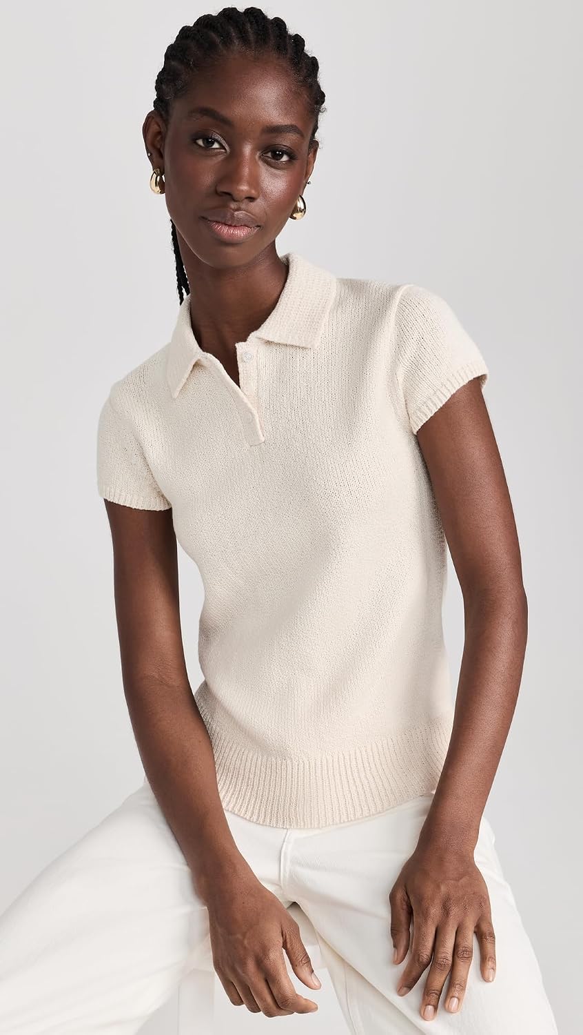 Theory Women's Cap Sleeve Polo