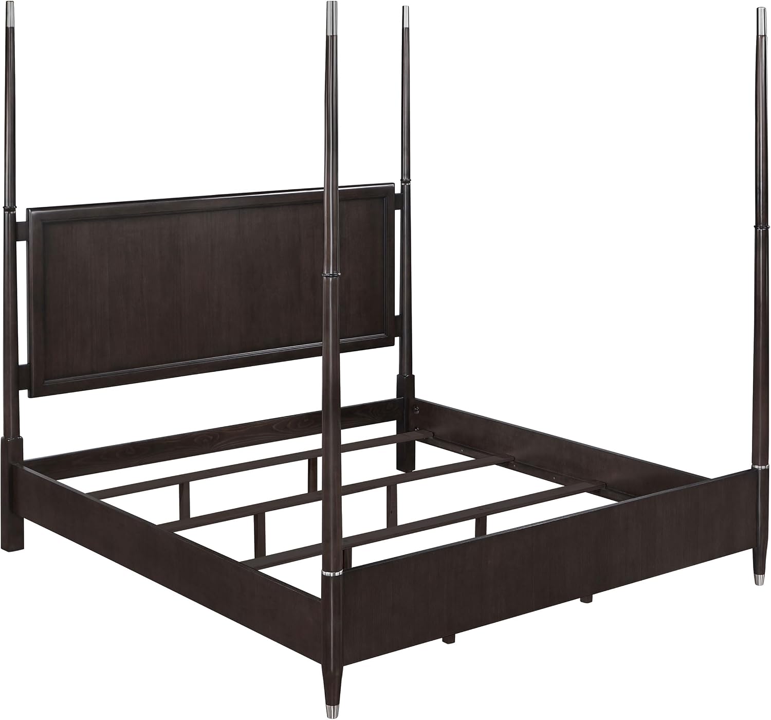 Coaster Home Furnishings Emberlyn Mid-Century Modern 5-Piece Bedroom Set Queen Size Four-Poster Bed Frame 84-inch Headboard Brown 223061Q-S5