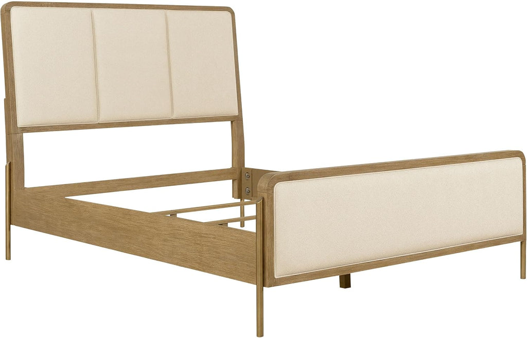 Coaster Home Furnishings Arini 5-Piece California King Bedroom Set Cream and Sand Wash 224301KWCRM-S5