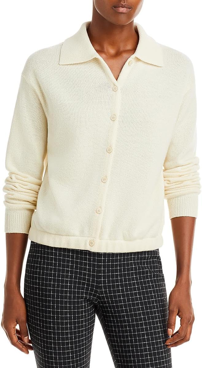 Theory Womens Crop Polo CardiganCrop Polo Cardigan