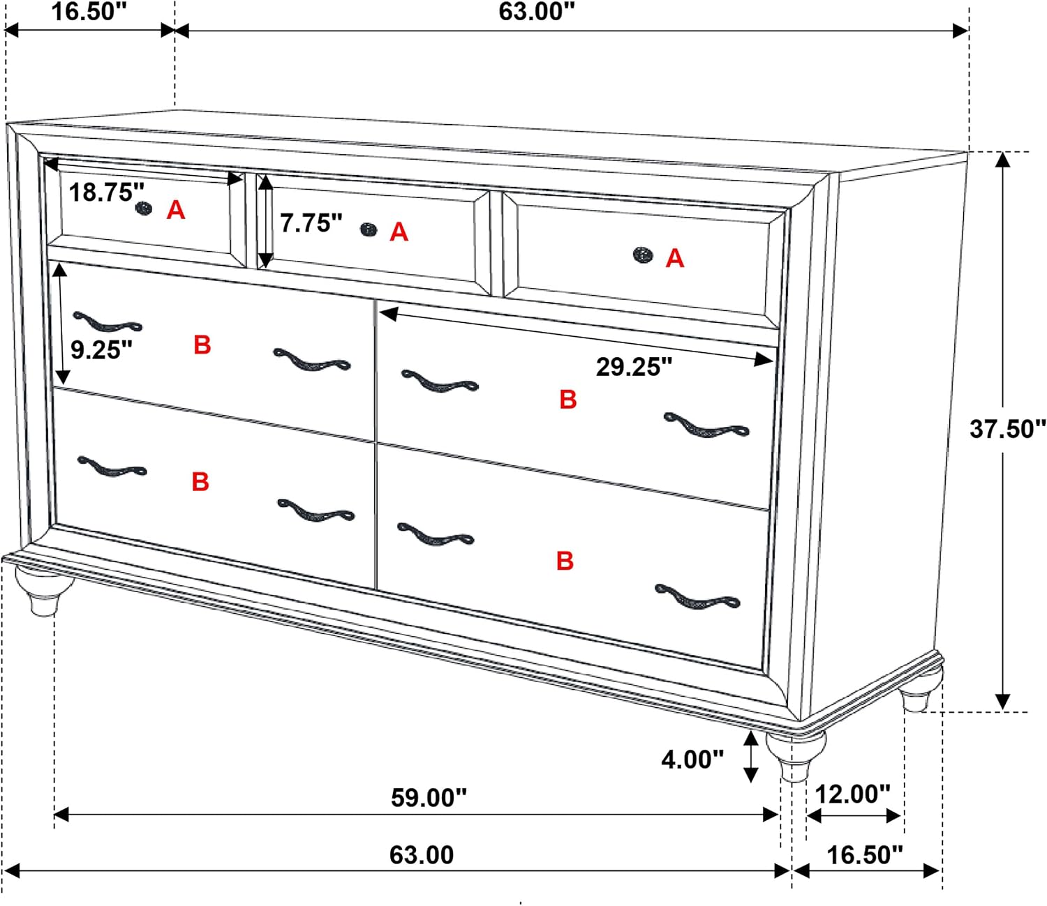 Coaster Home Furnishings Barzini Modern Classic 5-Piece Bedroom Set Leatherette Upholstered Queen Size Panel Bed Frame 56-inch Headboard White 205891Q-S5