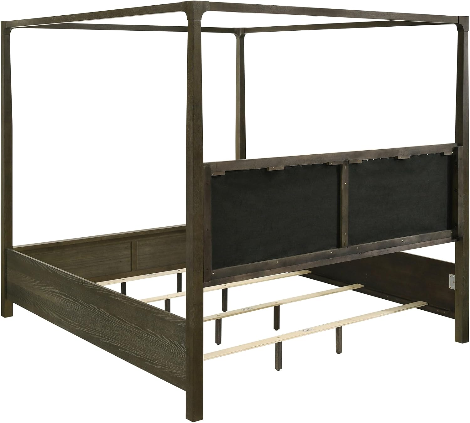 Coaster Home Furnishings Gran Park Modern Classic 5-Piece Bedroom Set Queen Size Canopy Bed Frame 80-inch Headboard Dark Cocoa 224931Q-S5