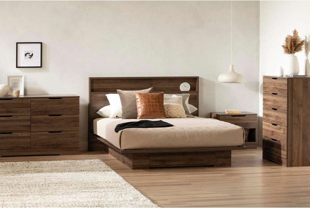 South Shore Holland Headboard (54/60''), Full/Queen, Natural Walnut