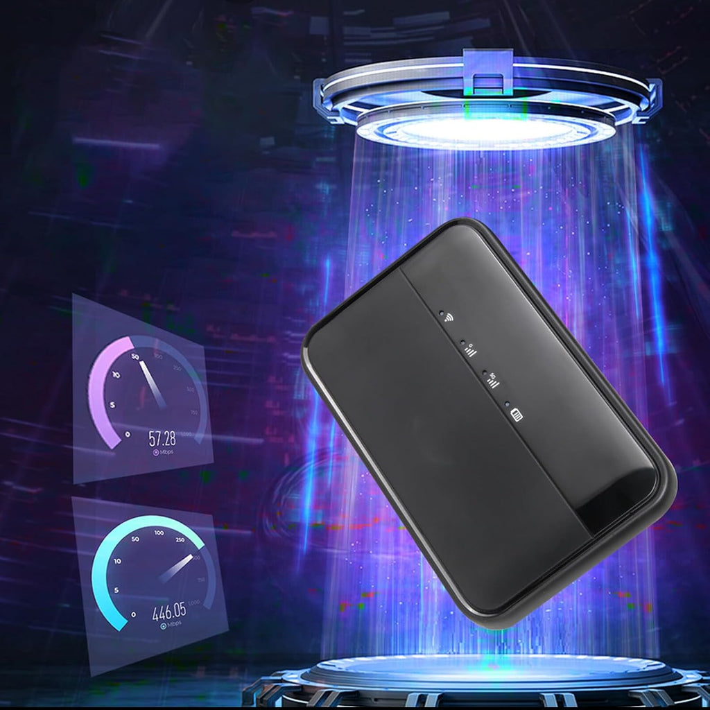 5G WiFi Mobile Hotspot for Travel Support 16 Devices, 10000mAh Type C Charging 5G Portable WiFi6 Mobile Hotspot with Nano SIM Card Slot, Fast Internet