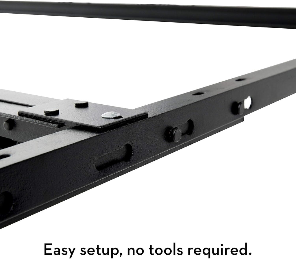 STRUCTURES Heavy Duty Adjustable Metal Bed Frame with 7 Legs, Center Support and Glides Only - Queen, Full XL, Full, Twin XL, Twin