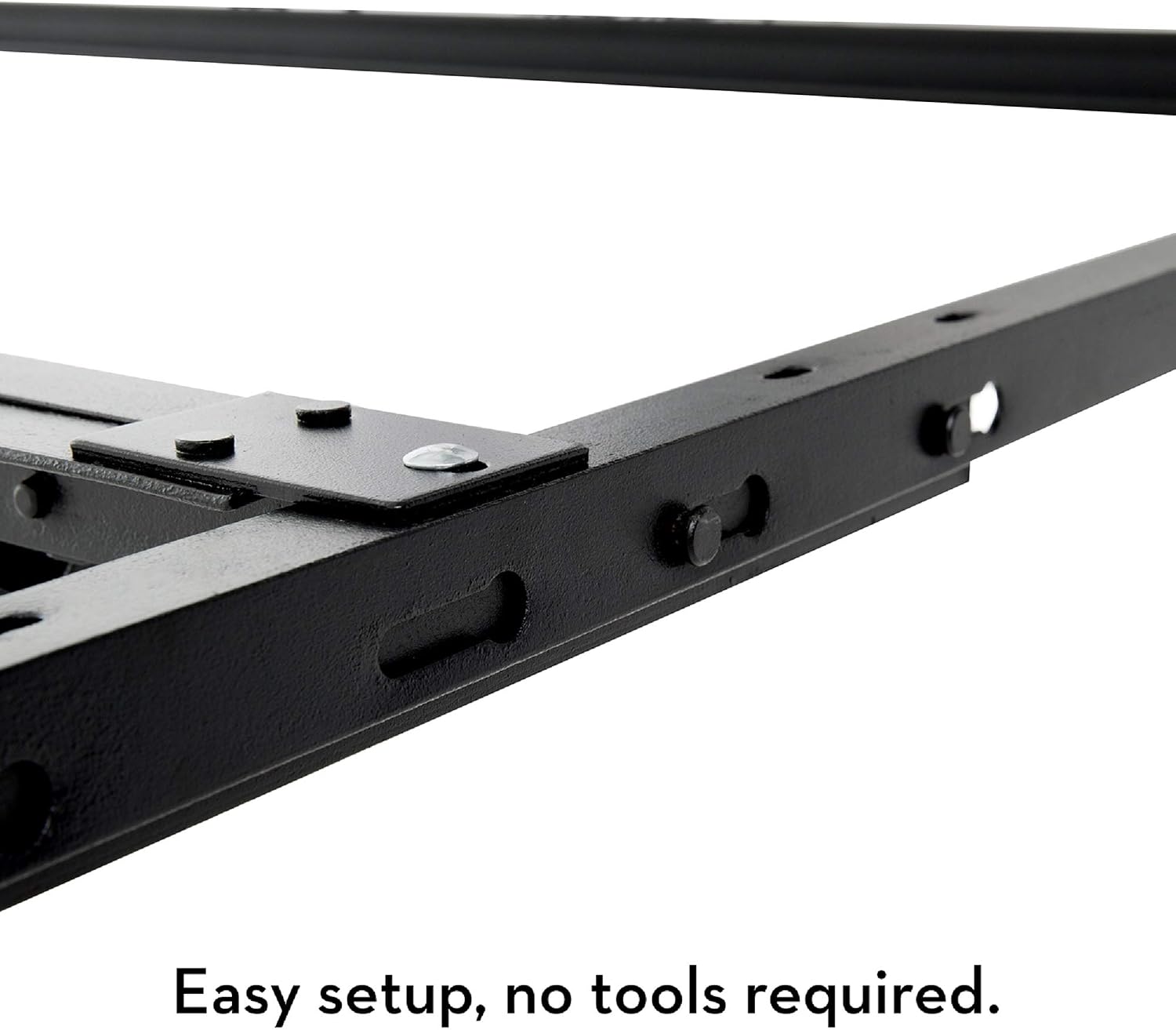 STRUCTURES Heavy Duty Adjustable Metal Bed Frame with 7 Legs, Center Support and Glides Only - Queen, Full XL, Full, Twin XL, Twin