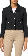Theory Women's Boxy Crop Patch.ck F