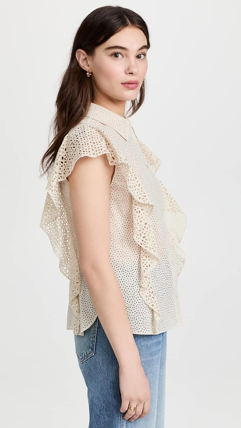Theory Women's Bd Ruffle Top C.nova