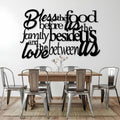Bless The Food before Us Metal Wall Decor, Prayer Wall Decor, Prayer Wall Art, Word Art Wall Decor, Word Wall Decor, Word Metal Wall Art, Dinner Prayer Wall Decor, Dining Room Wall Decor (Black, 30x19in|76x48cm)
