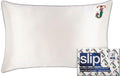 slip The Original Queen Pure Silk Pillow Case - 100% Pure 22 Momme Mulberry Silk - Queen Standard Size - Anti-Aging, Anti-BedHead, Anti-Sleep Crease, Initial Collection: Letter J (20' x 30')