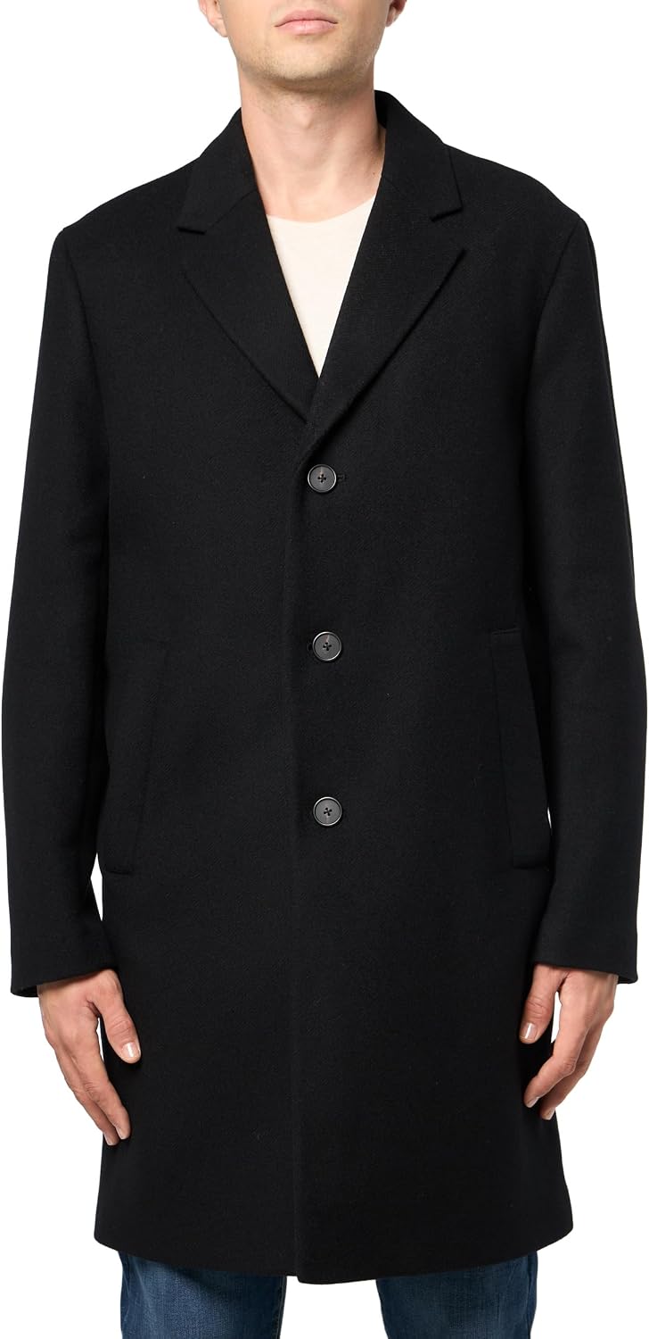 Theory Mens 3b Coat in Wool Melton