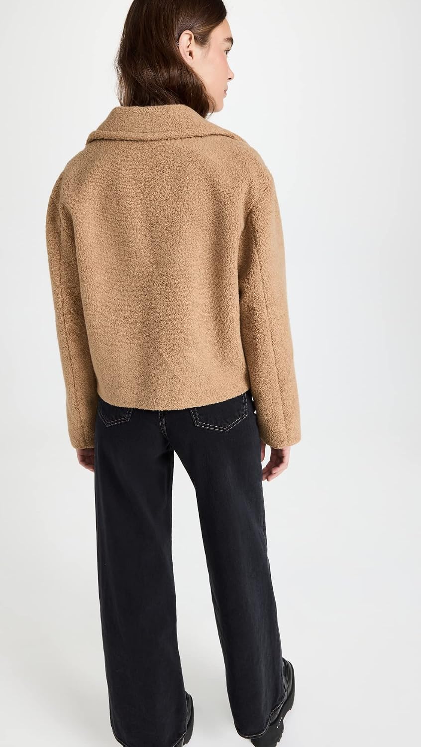 Theory Women's Faux Fur Peacoat